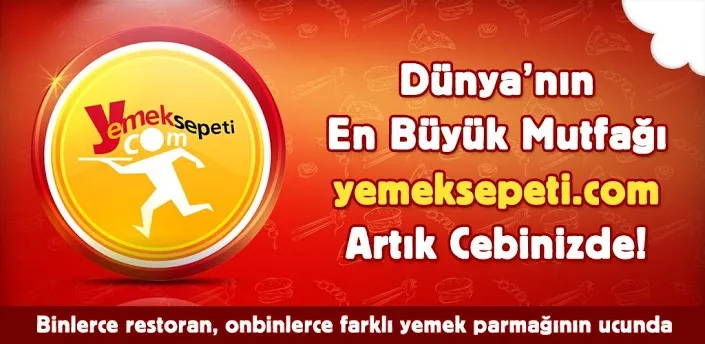 Android İçin Yemek Sipariş Etme Uygulaması Yemeksepeti 1.7