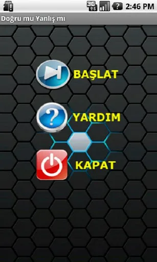Doğru Yanlış – Android Zeka Ve Bilgi Yarışması Oyunu