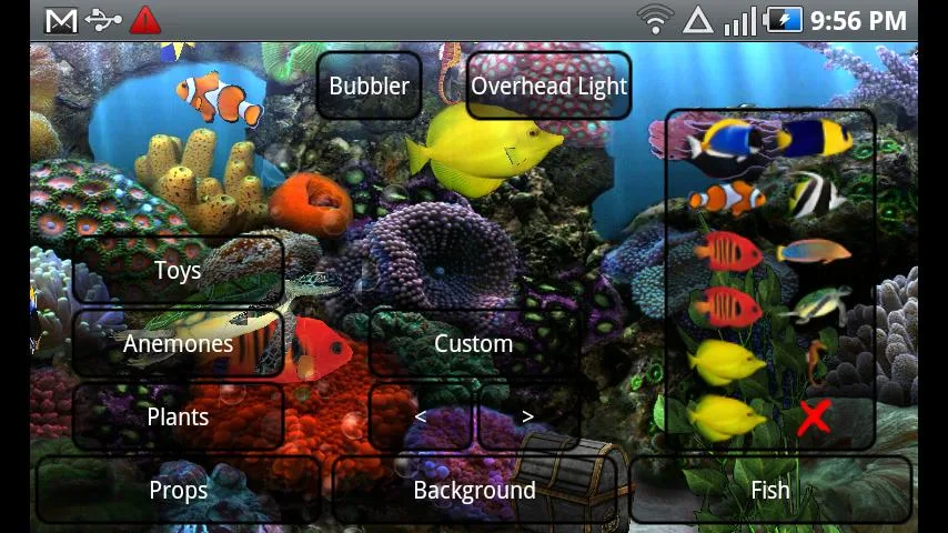 Android Akvaryum Canlı Duvar Kağıdı